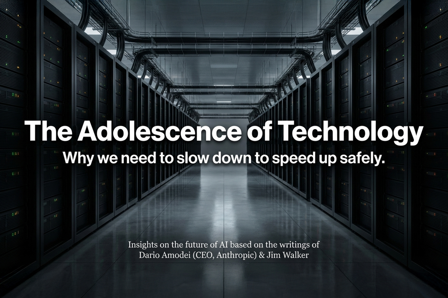 Dario Amodei — He Wants You to Slow Down